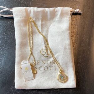 Kendra Scott Gold Necklace with Letter G Pendant